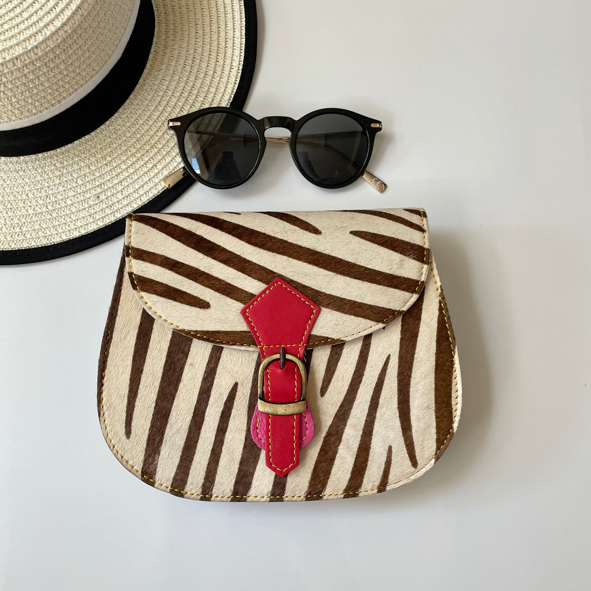 NEW Nephele Tallulah Full Print Bags Unique Handmade Upcycled Sustainable Leather