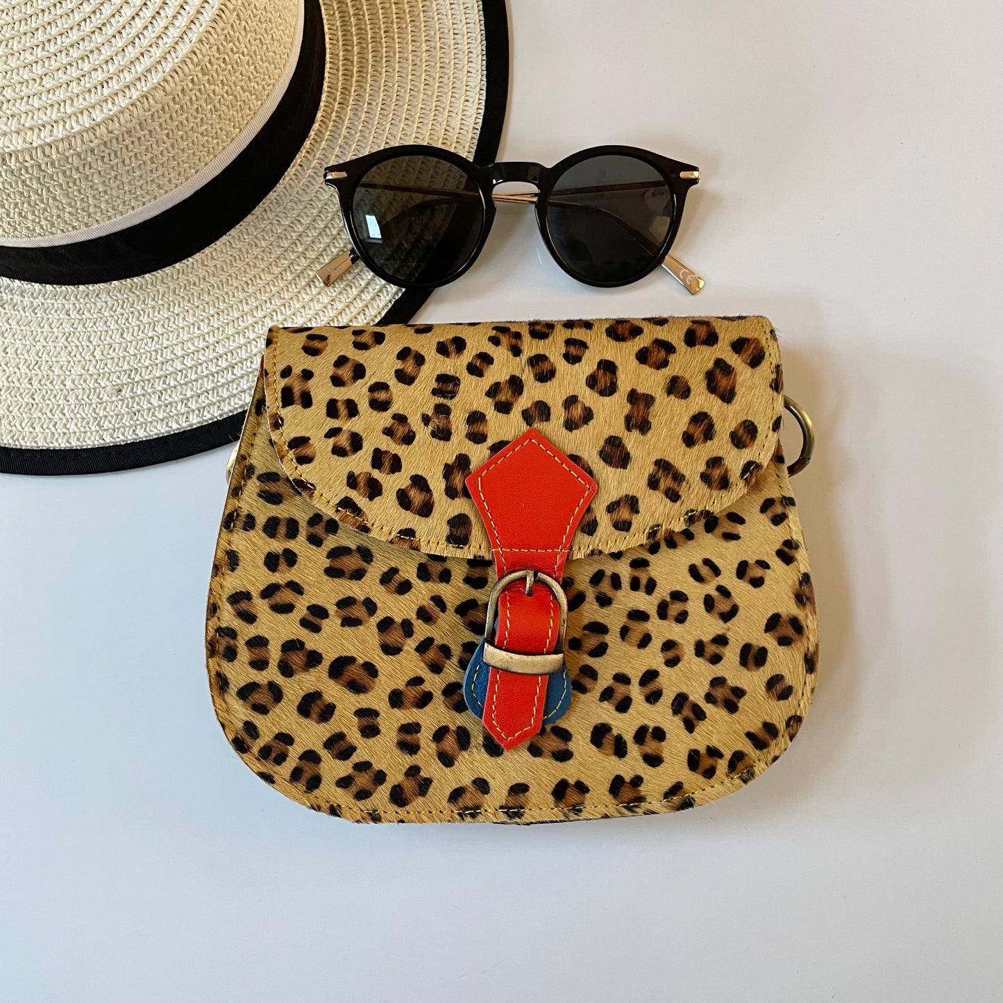 Nephele Tallulah Full Print Bags Unique Handmade Recycled Sustainable Upcycled Leather