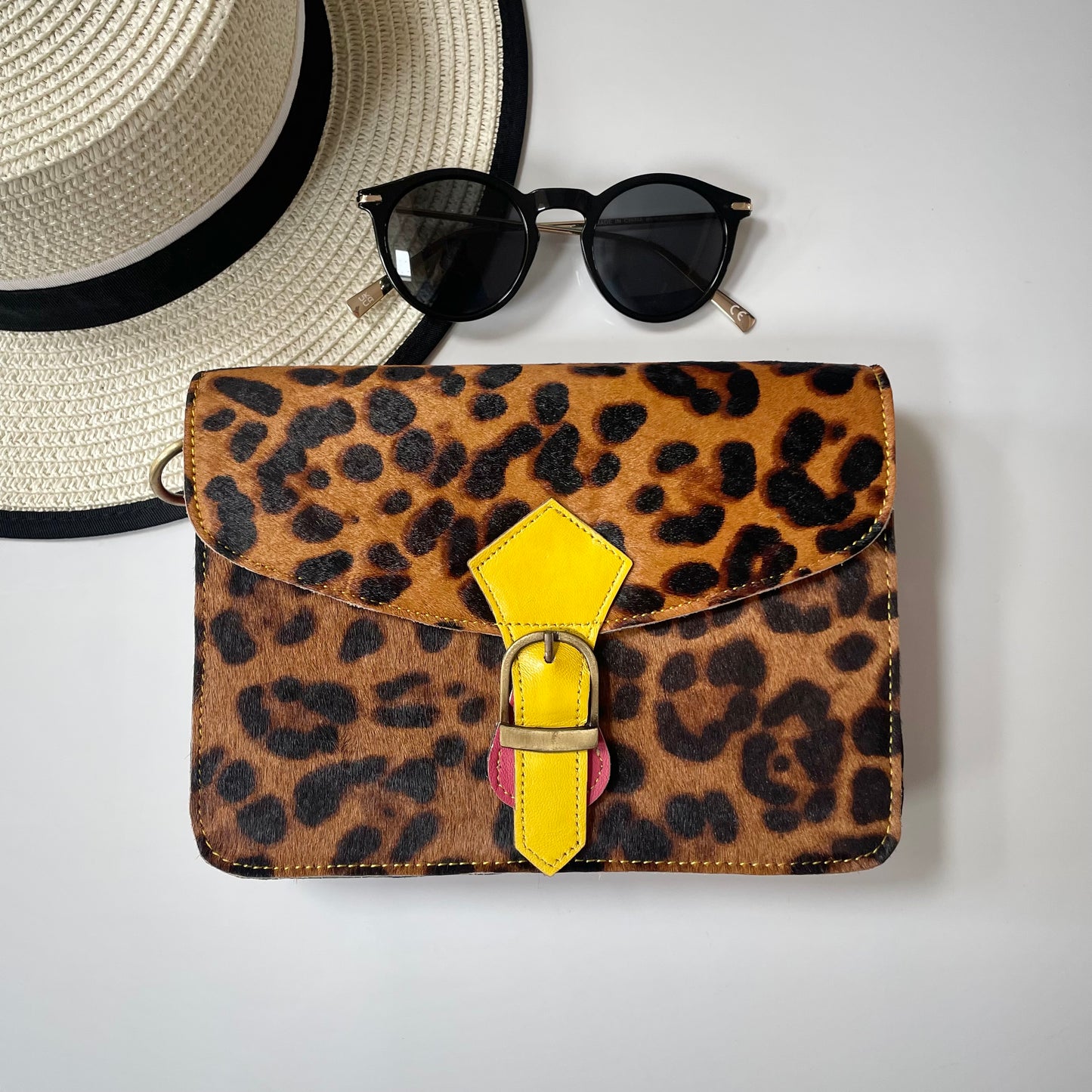 Nephele Nancy Full Print Bags Unique Handmade Recycled Sustainable Upcycled Leather