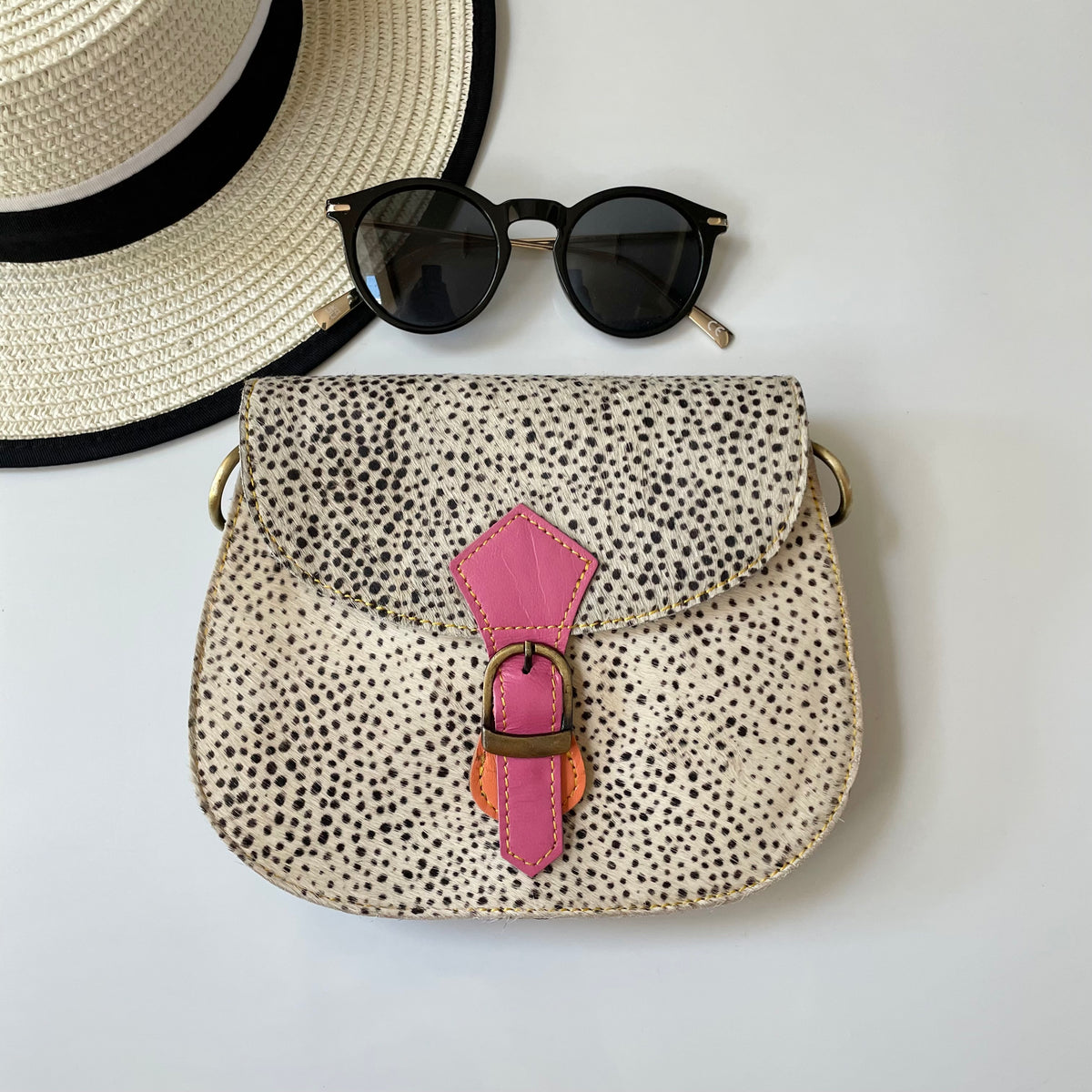 NEW Nephele Tallulah Full Print Bags Unique Handmade Upcycled Sustainable Leather