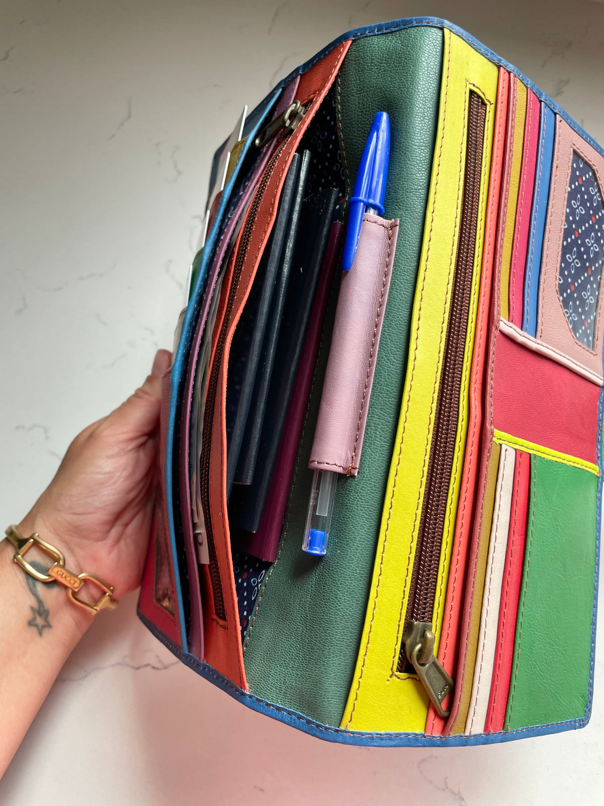 Nephele Eve Organiser Unique Handmade Upcycled Sustainable Leather