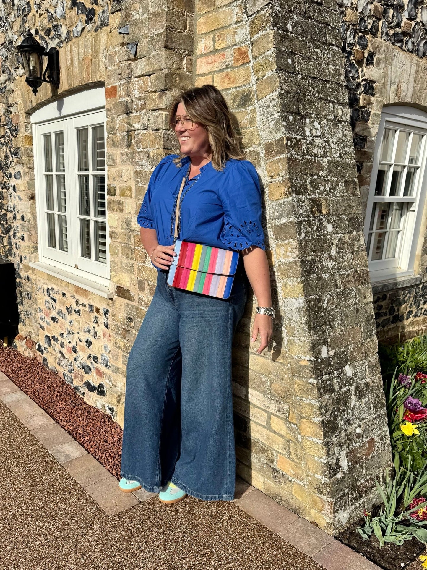 Nephele Luna Bags Unique Handmade Recycled Sustainable Upcycled Leather Rainbow