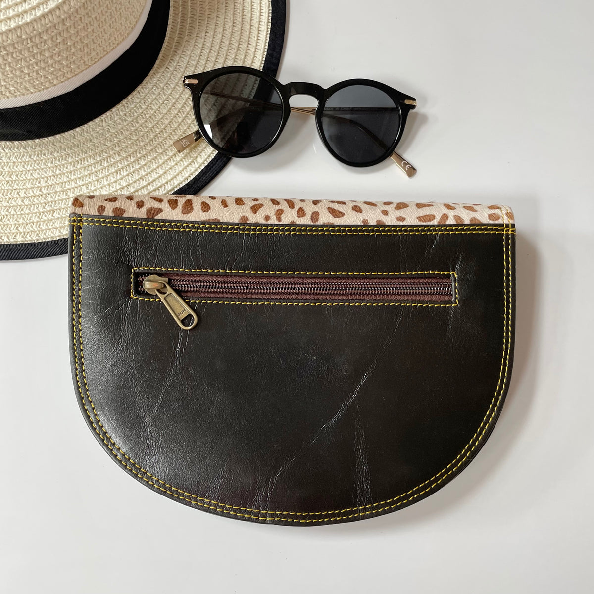 OUTLET Nephele Claire Bag Unique Handmade Recycled Sustainable Leather