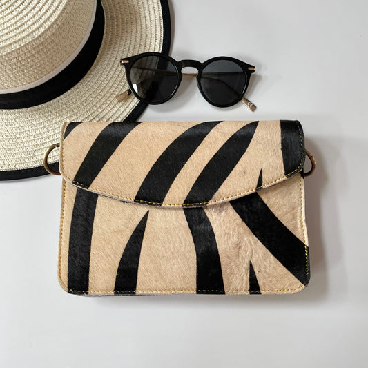 OUTLET Nephele Eadie Full Print Bag Unique Handmade Recycled Sustainable Leather
