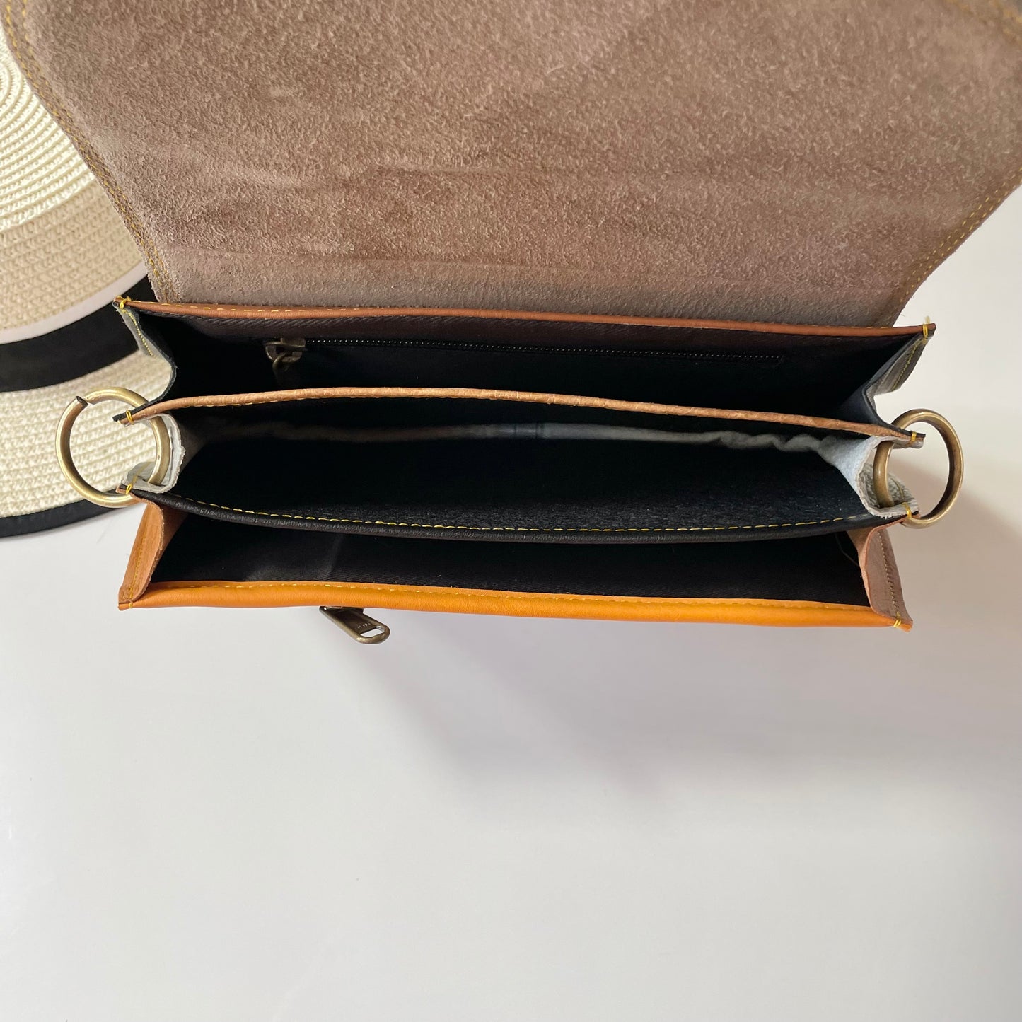 OUTLET Nephele Poppy Bag Unique Handmade Recycled Sustainable Leather