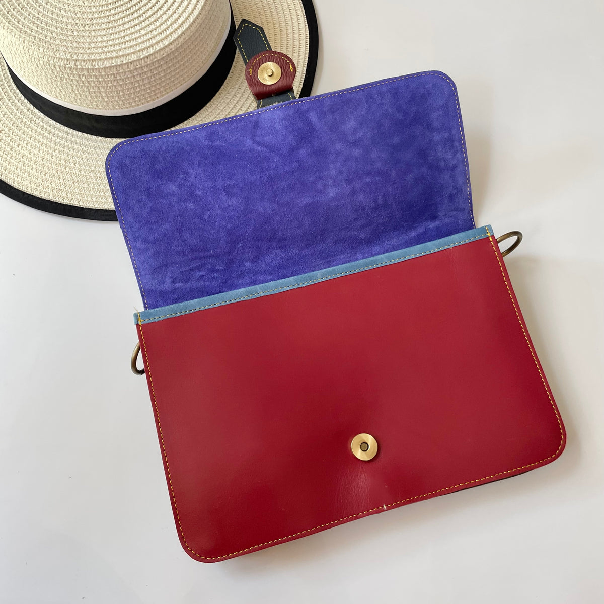 OUTLET Nephele Blanche Bag Unique Handmade Recycled Sustainable Leather