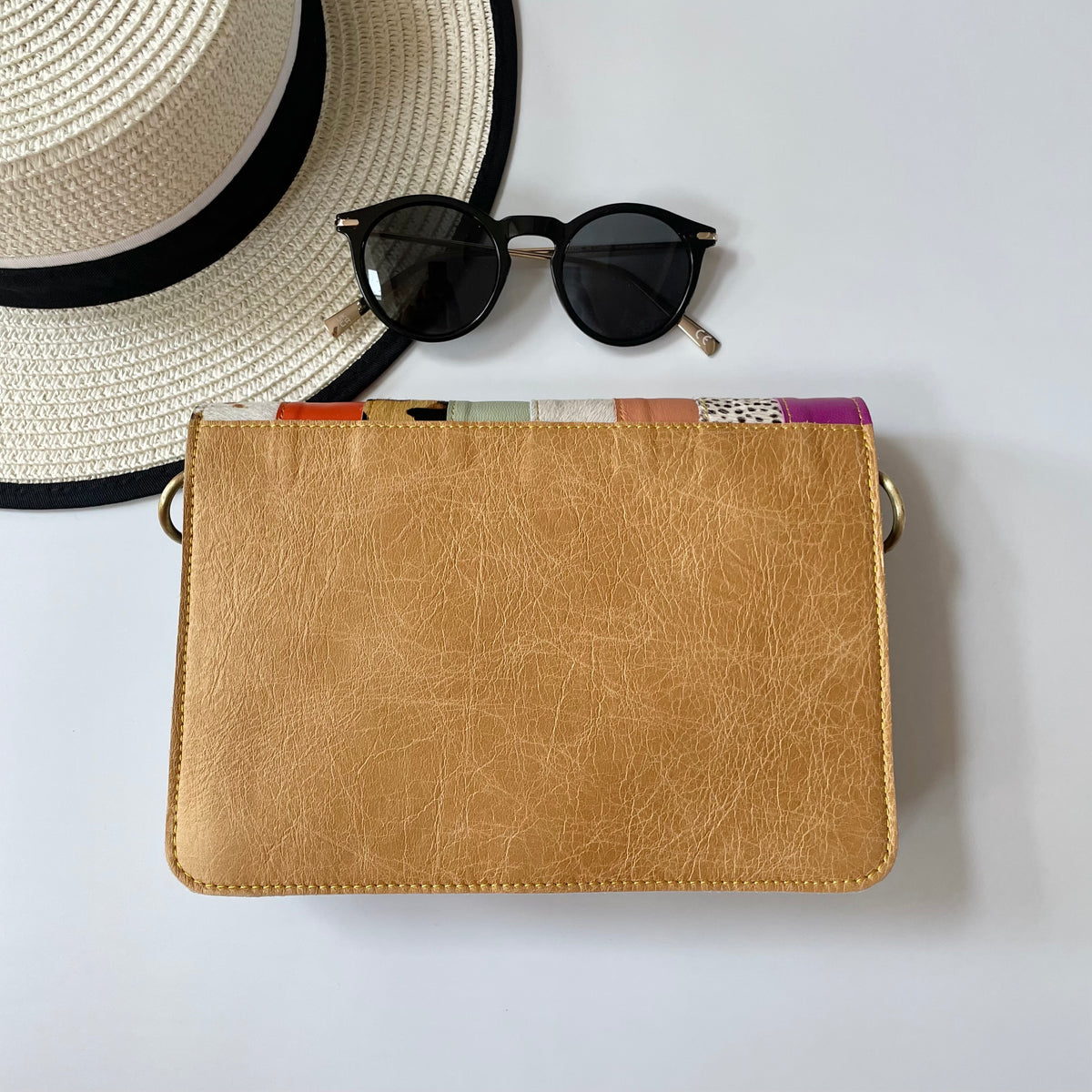 OUTLET Nephele Lulu Bag Unique Handmade Recycled Sustainable Leather Rainbow
