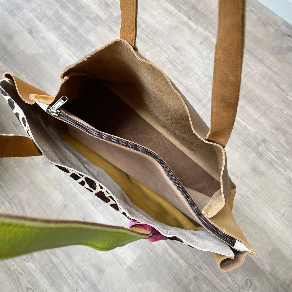OUTLET Nephele Anya Bag Unique Handmade Recycled Sustainable Leather