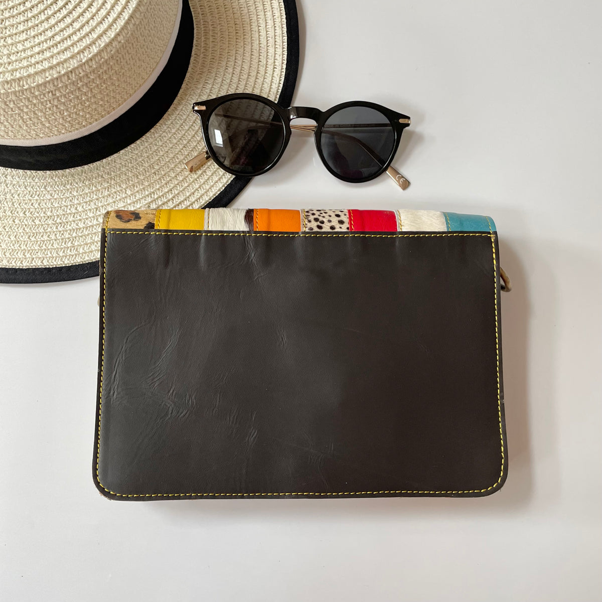 OUTLET Nephele Lulu Bag Unique Handmade Recycled Sustainable Leather Rainbow