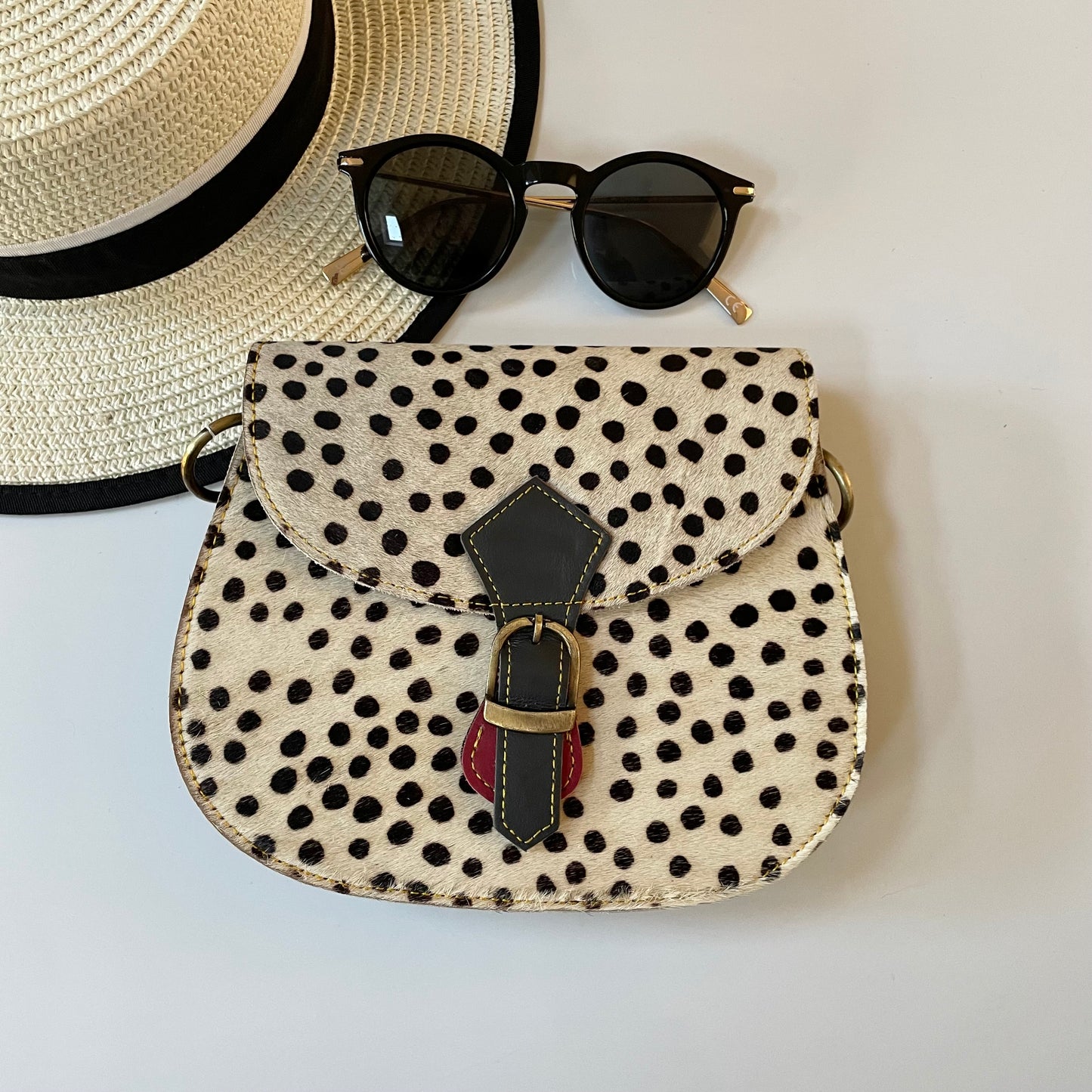 Nephele Tallulah Full Print Bags Unique Handmade Recycled Sustainable Upcycled Leather