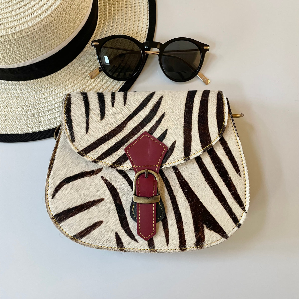 NEW Nephele Tallulah Full Print Bags Unique Handmade Upcycled Sustainable Leather