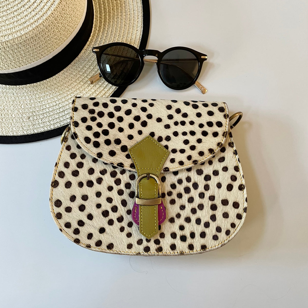 NEW Nephele Tallulah Full Print Bags Unique Handmade Upcycled Sustainable Leather