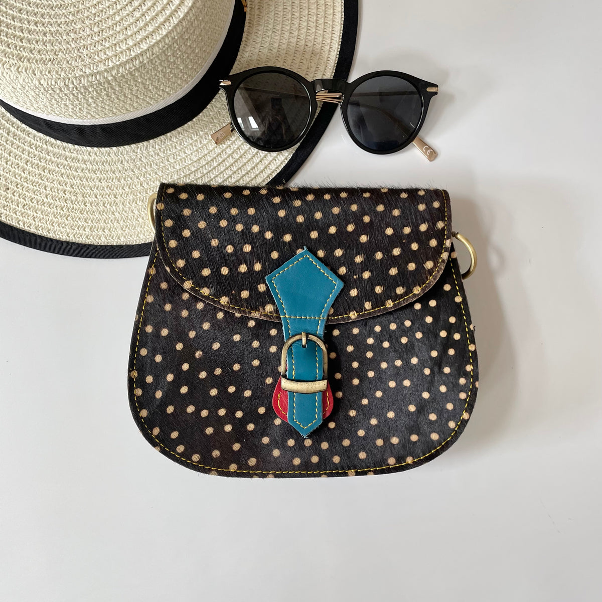 NEW Nephele Tallulah Full Print Bags Unique Handmade Upcycled Sustainable Leather